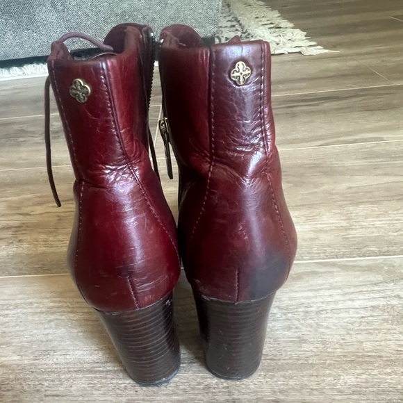 Isola soft stacked heel oxblood ankle boot size 8 good condition - Picture 3 of 15